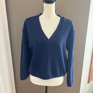 Vintage Navy Blue Can Can Sweater/Sweatshirt, Size Medium